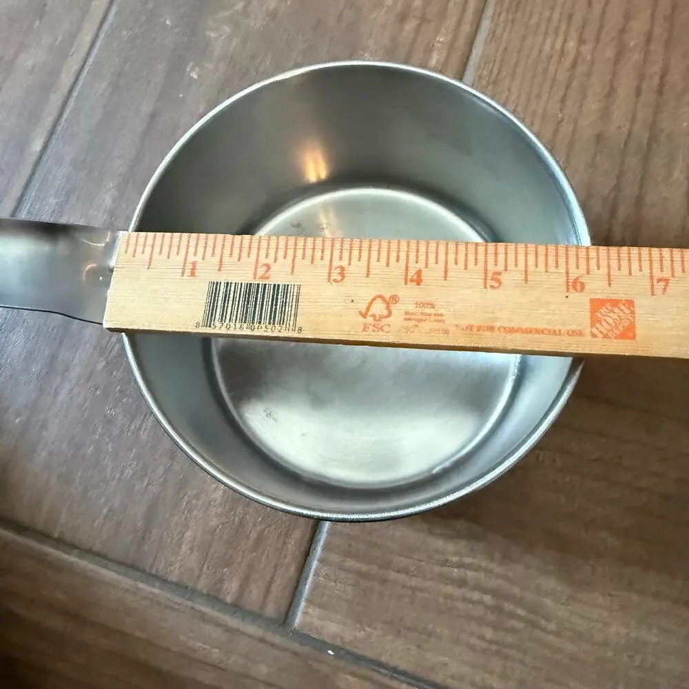 Vintage U.S.N Carrollton MFG United States Navy Sauce Pan Ship Galley Stainless